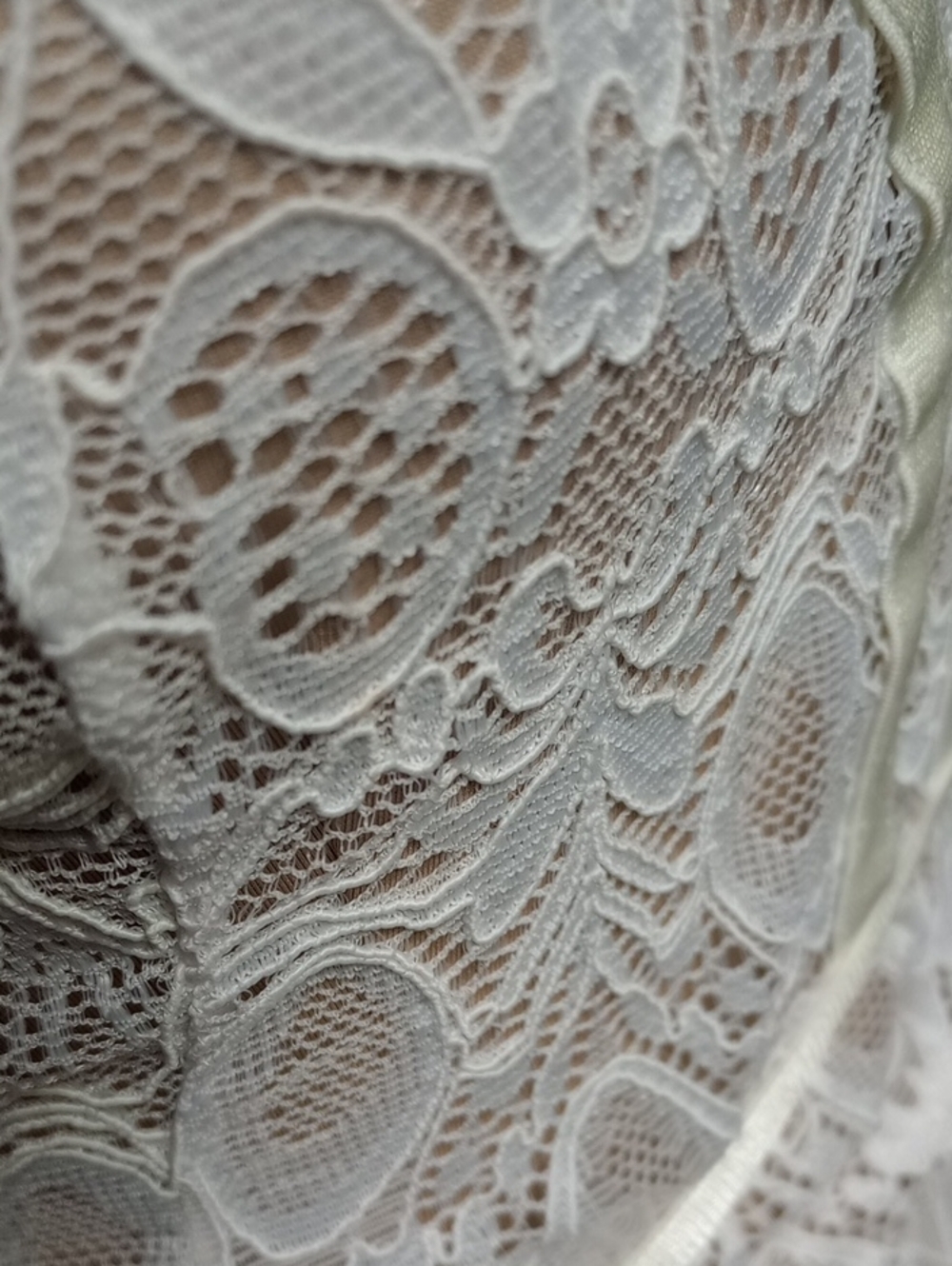 GUESS Sexy Summer White LACE Stretchy Mini Dress Size Small - Picture 9 of 15